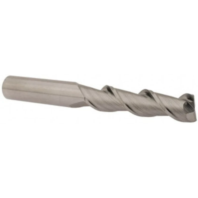 KYOCERA SGS 1/2, 2 LOC, 1/2 Shank Diam, 4 OAL, 2 Flute, Solid Carbide Square End Mill Single End, Uncoated, Spiral Fl...